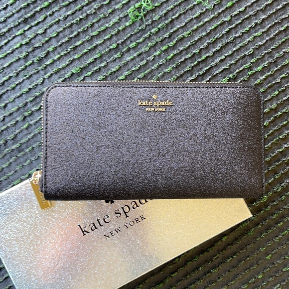 kate spade Handbags - Kate Spade shimmy glitter boxed large continental wallet